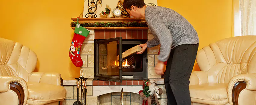 Rusted Metal Fireplace Restoration in Arroyo Grande, California